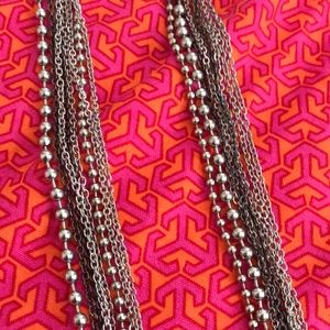 Multi-strand Silver Chain Necklace